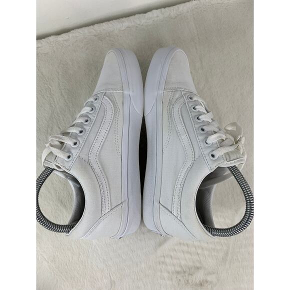 Vans Unisex Old Skool 500714 White Woven Shoes Sneakers Women's Size 7.5 - Picture 4 of 8